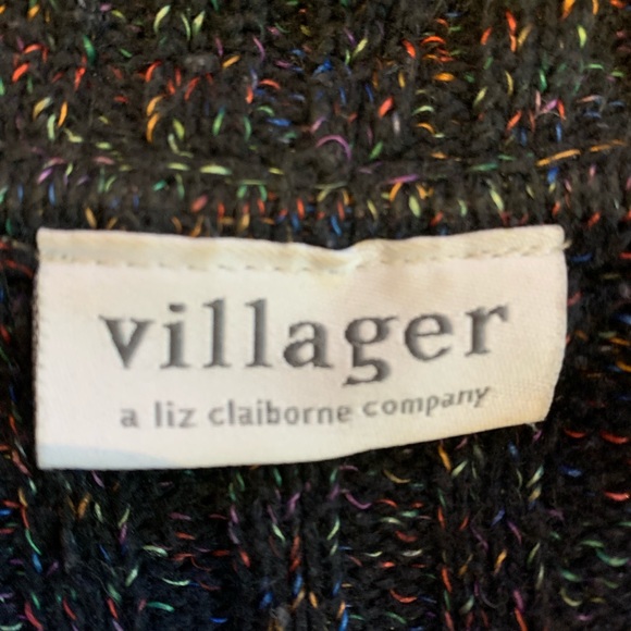 Liz Claiborne villager- soft, lightweight, cozy comfortable soft black - Picture 3 of 4